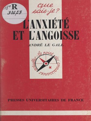 cover image of L'anxiété et l'angoisse